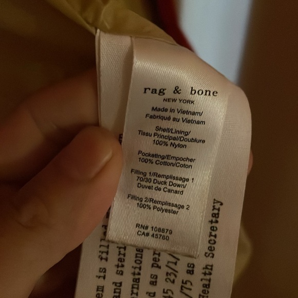 ❤️ Rag & Bone “Joelle puffer coat” down jacket womens size XS - Picture 7 of 16